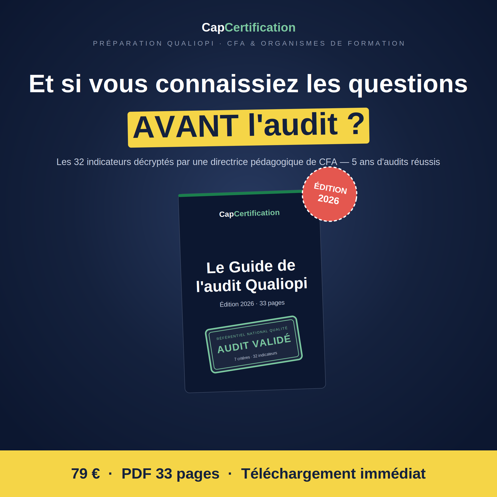 Guide de l'audit Qualiopi — Réussir son audit du premier coup (PDF)
